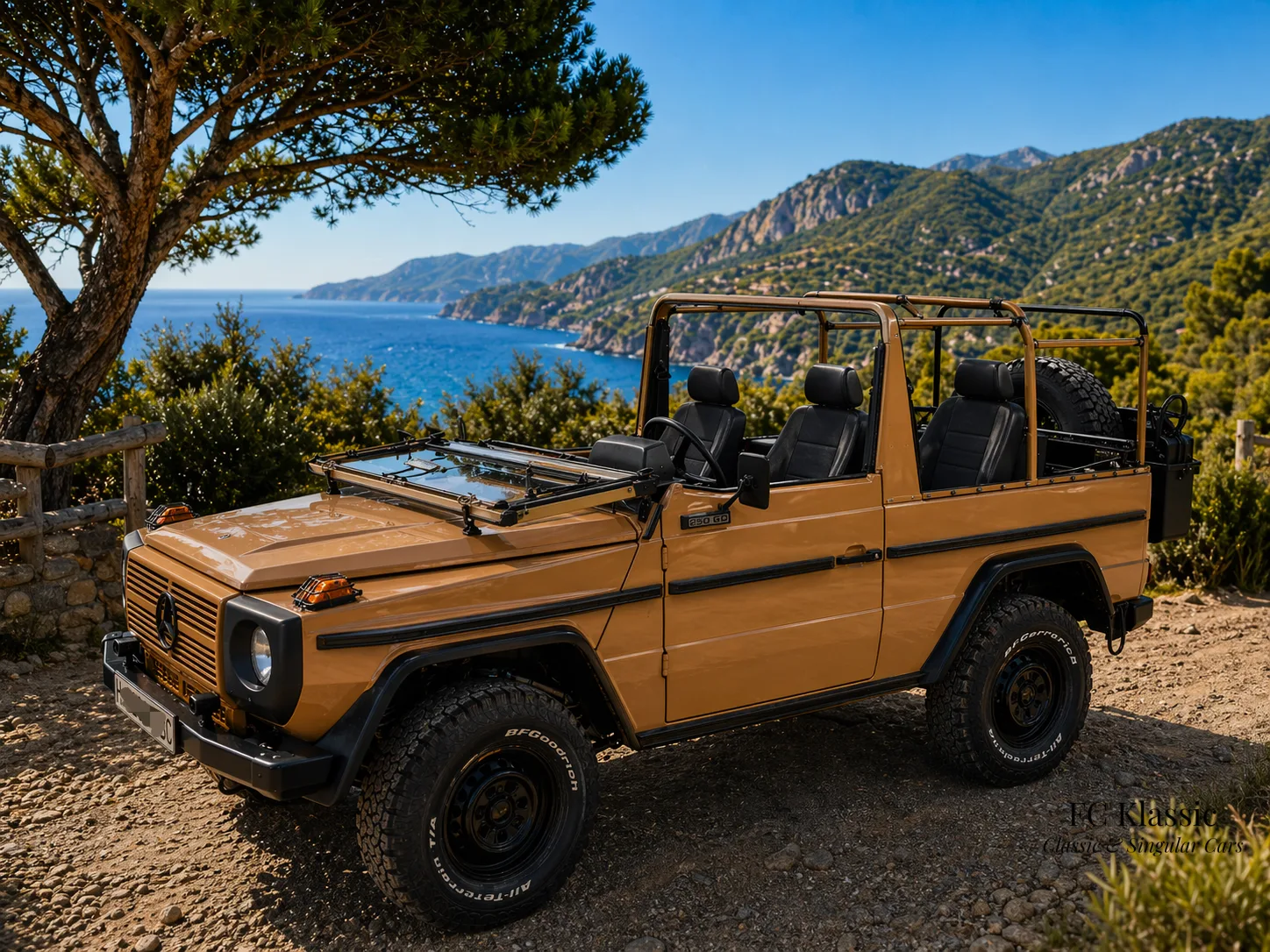 Mercedes Benz GD 250 WOLF — 42.000 km — 2.500cc 5 cilindros, diesel. — 94 CV — Montijo, Badajoz, Spain.